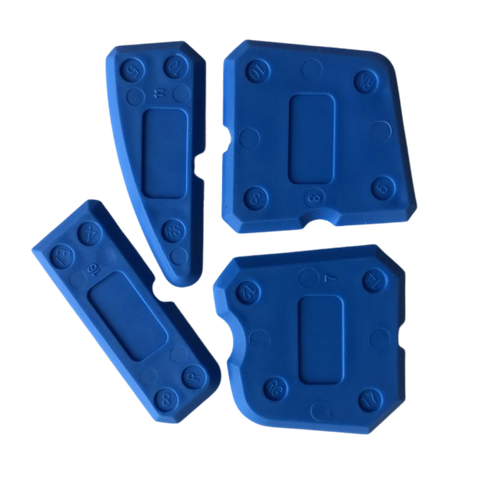 Silikon Fugenspachtel Set 4 tlg.