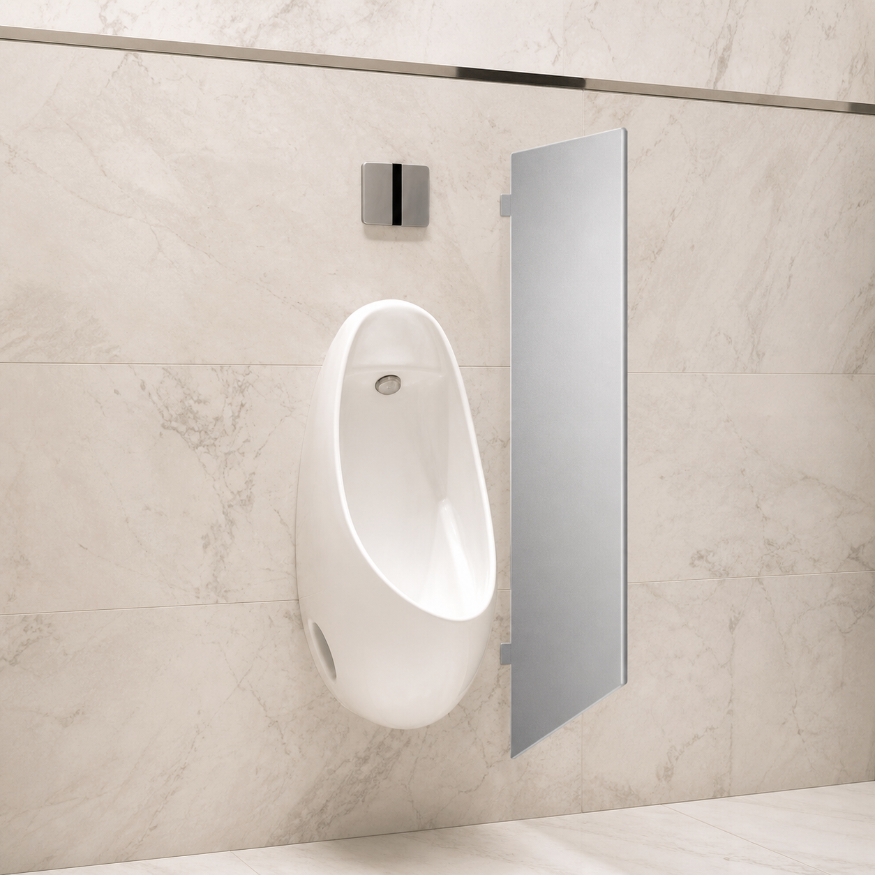 Schamwand WC-Trennwand Urinal Trennwand Alu