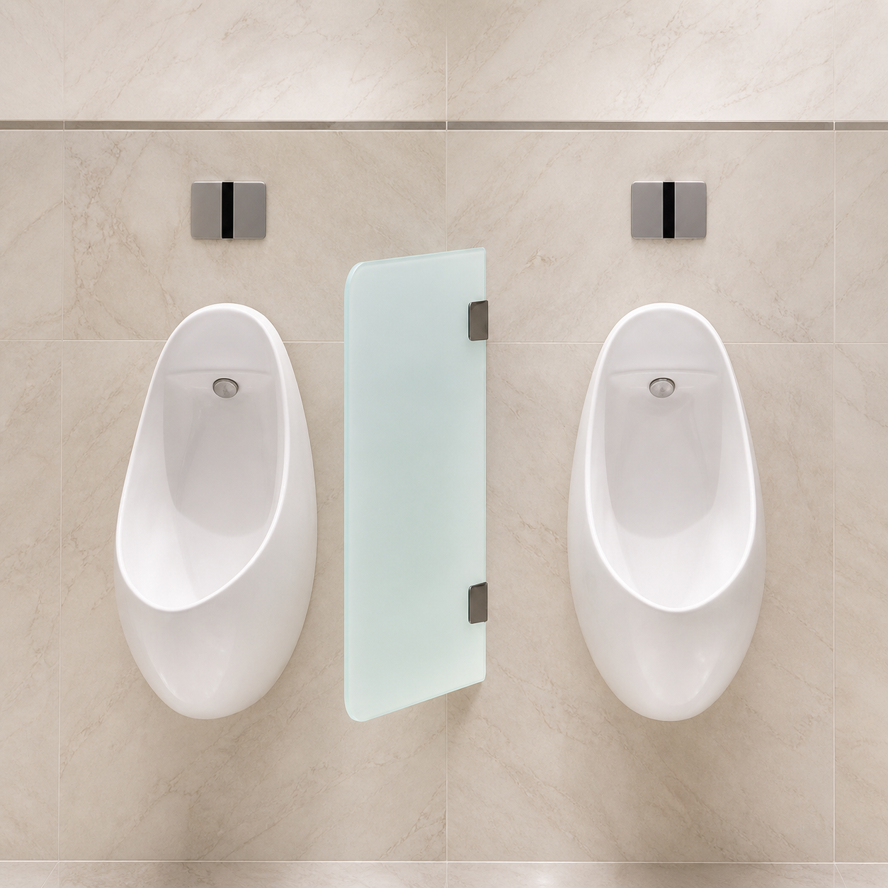 Schamwand WC-Trennwand Urinal Trennwand ESG Glas